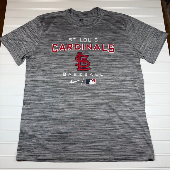 Nike Other - Nike St Louis Cardinals MLB Dri-FIT T-Shirt Men's Large Grey Heather Performance